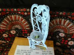 white wire chair a